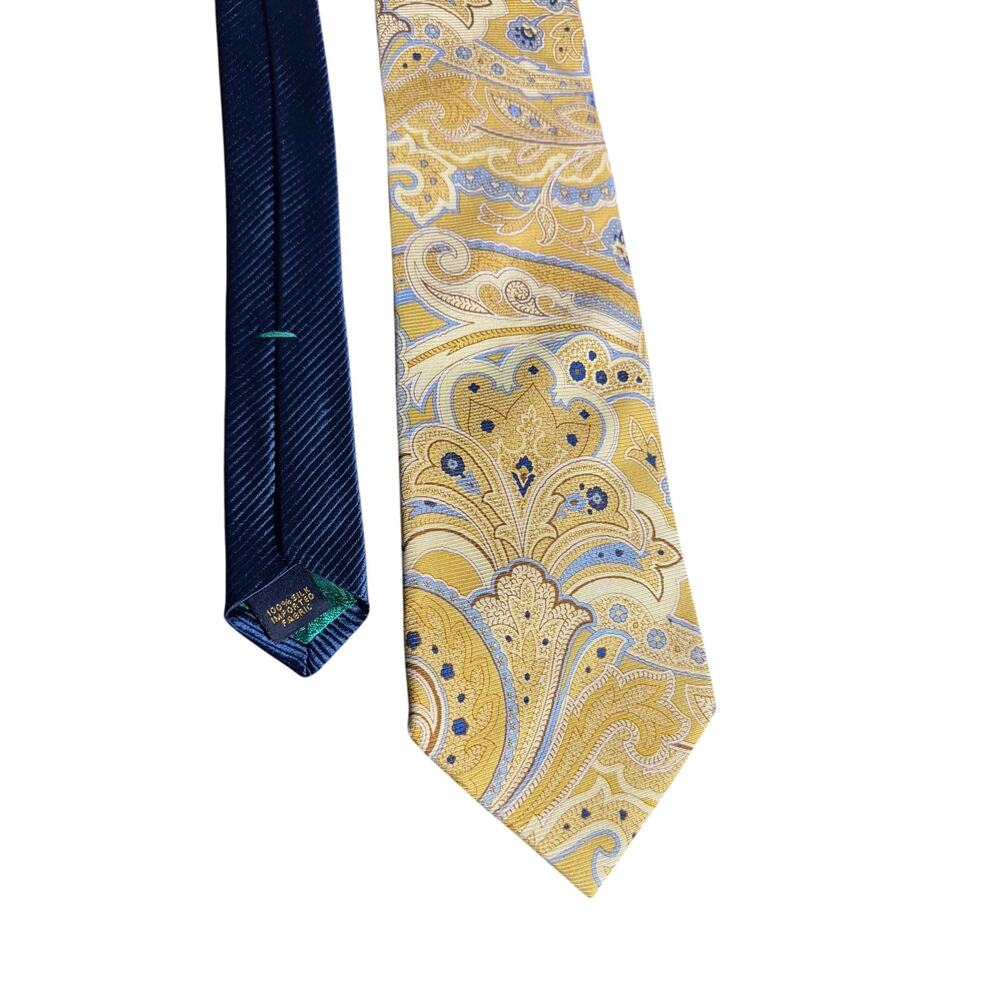 Tommy Hilfiger yellow paisley‎ Men’s classy event work Neck Tie